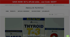 Desktop Screenshot of absnutrition.com