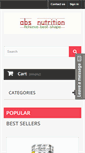 Mobile Screenshot of absnutrition.co.uk