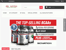 Tablet Screenshot of absnutrition.co.uk